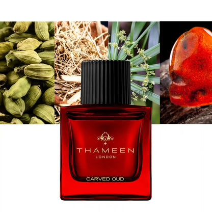 Thameen Red Carved Oud
